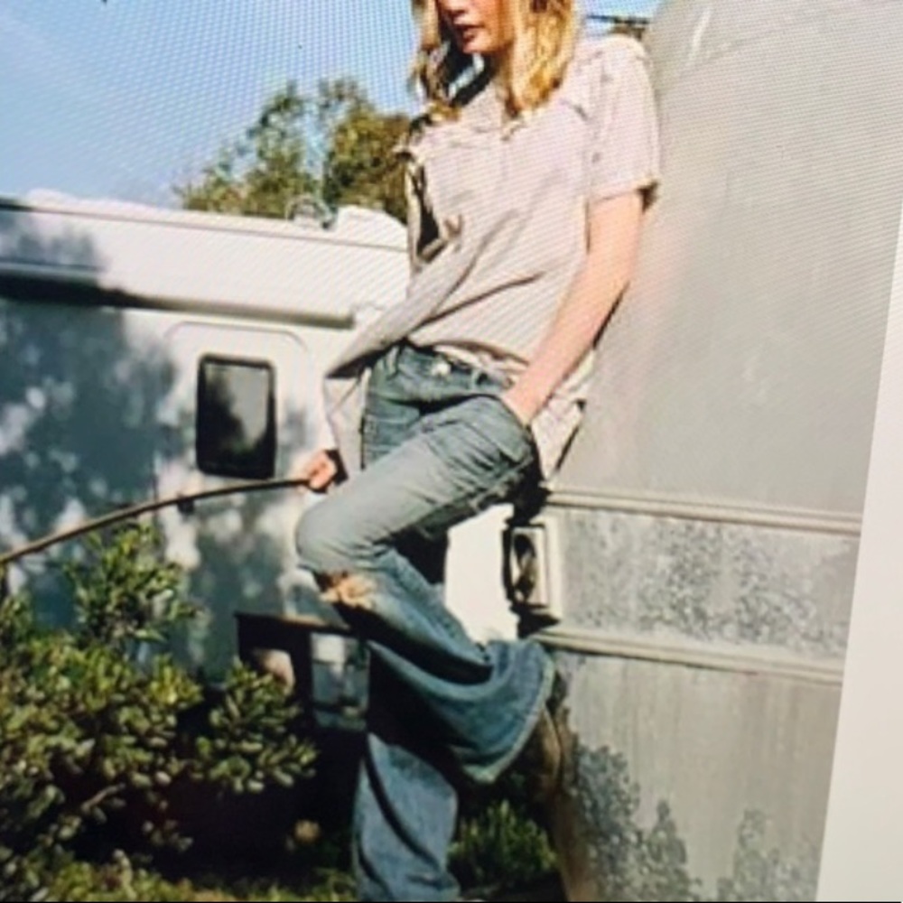 Current Elliot The Elephant Bell Distressed Blue Jeans